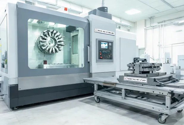Makino machining cell with automated pallet fixture